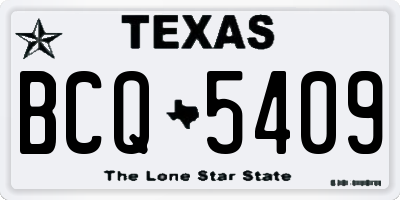 TX license plate BCQ5409
