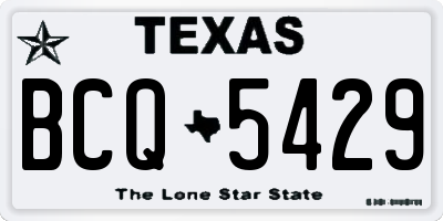 TX license plate BCQ5429