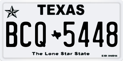 TX license plate BCQ5448