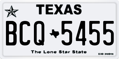 TX license plate BCQ5455