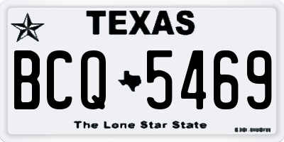 TX license plate BCQ5469