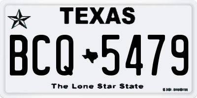 TX license plate BCQ5479