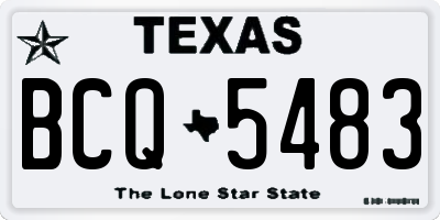 TX license plate BCQ5483