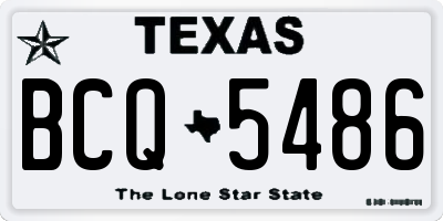 TX license plate BCQ5486