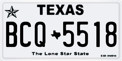 TX license plate BCQ5518