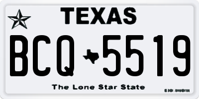 TX license plate BCQ5519