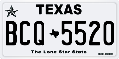 TX license plate BCQ5520