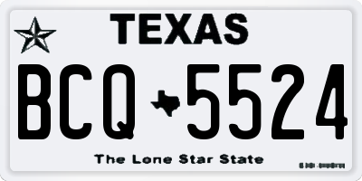 TX license plate BCQ5524