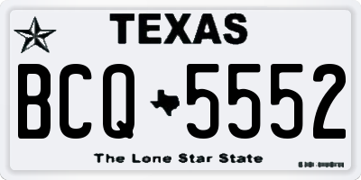 TX license plate BCQ5552