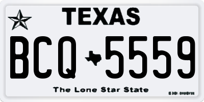 TX license plate BCQ5559