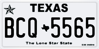 TX license plate BCQ5565