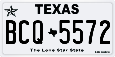 TX license plate BCQ5572