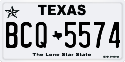 TX license plate BCQ5574
