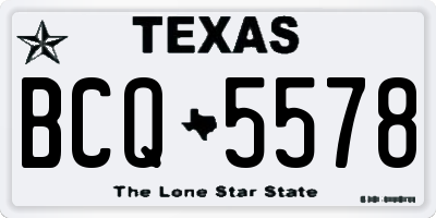 TX license plate BCQ5578