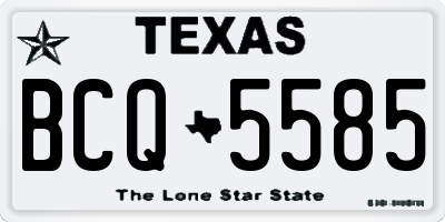 TX license plate BCQ5585