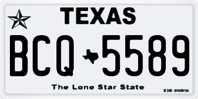 TX license plate BCQ5589
