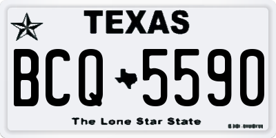 TX license plate BCQ5590