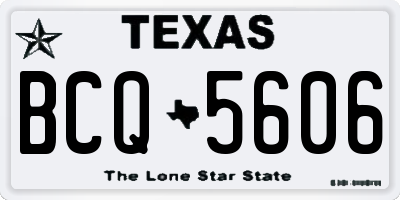 TX license plate BCQ5606