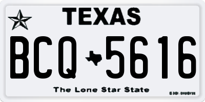 TX license plate BCQ5616