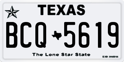 TX license plate BCQ5619