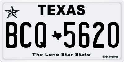 TX license plate BCQ5620