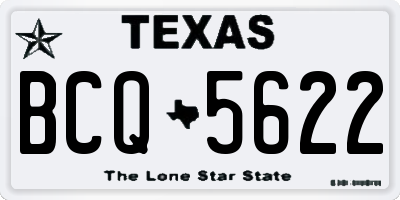 TX license plate BCQ5622