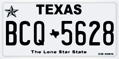 TX license plate BCQ5628