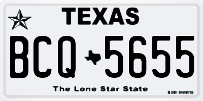 TX license plate BCQ5655