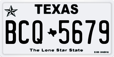 TX license plate BCQ5679