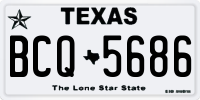 TX license plate BCQ5686