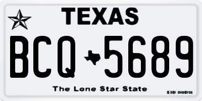 TX license plate BCQ5689