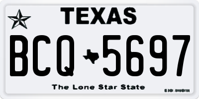 TX license plate BCQ5697