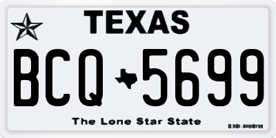TX license plate BCQ5699