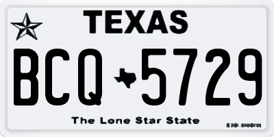 TX license plate BCQ5729