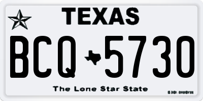 TX license plate BCQ5730