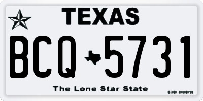 TX license plate BCQ5731