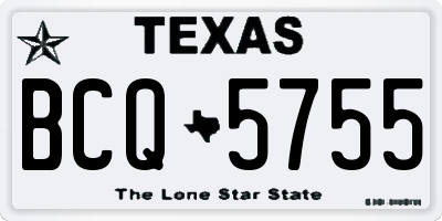 TX license plate BCQ5755