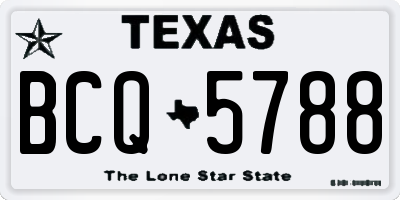 TX license plate BCQ5788