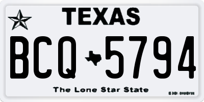 TX license plate BCQ5794