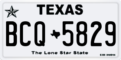 TX license plate BCQ5829