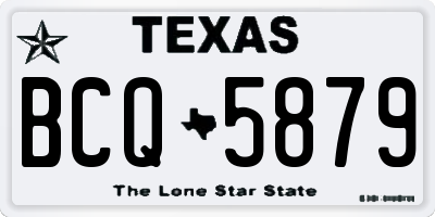 TX license plate BCQ5879