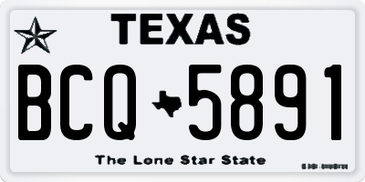TX license plate BCQ5891