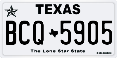 TX license plate BCQ5905