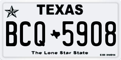 TX license plate BCQ5908