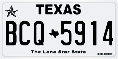 TX license plate BCQ5914
