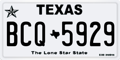 TX license plate BCQ5929