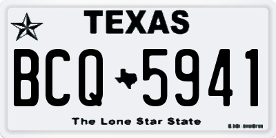 TX license plate BCQ5941