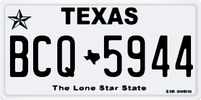 TX license plate BCQ5944