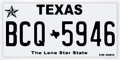 TX license plate BCQ5946