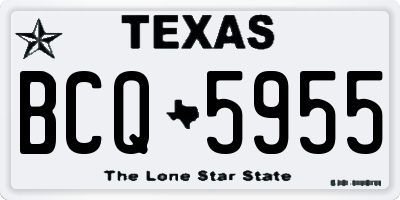 TX license plate BCQ5955